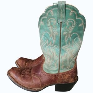Ariat Heritage Boots Style #15840 Women's 8.5B Mint Green Western Square Toe